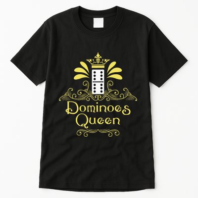 Dominoes Queen Domino Player Dominoes Lover Tile Game Tall T-Shirt