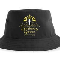 Dominoes Queen Domino Player Dominoes Lover Tile Game Sustainable Bucket Hat