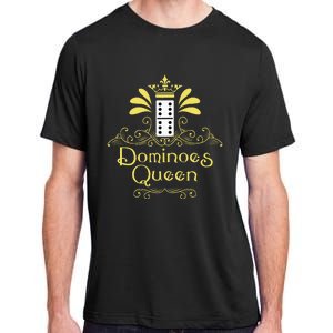 Dominoes Queen Domino Player Dominoes Lover Tile Game Adult ChromaSoft Performance T-Shirt