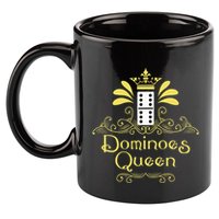 Dominoes Queen Domino Player Dominoes Lover Tile Game 11oz C Handle Ceramic Mug