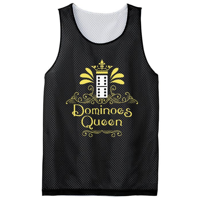 Dominoes Queen Domino Player Dominoes Lover Tile Game Mesh Reversible Basketball Jersey Tank