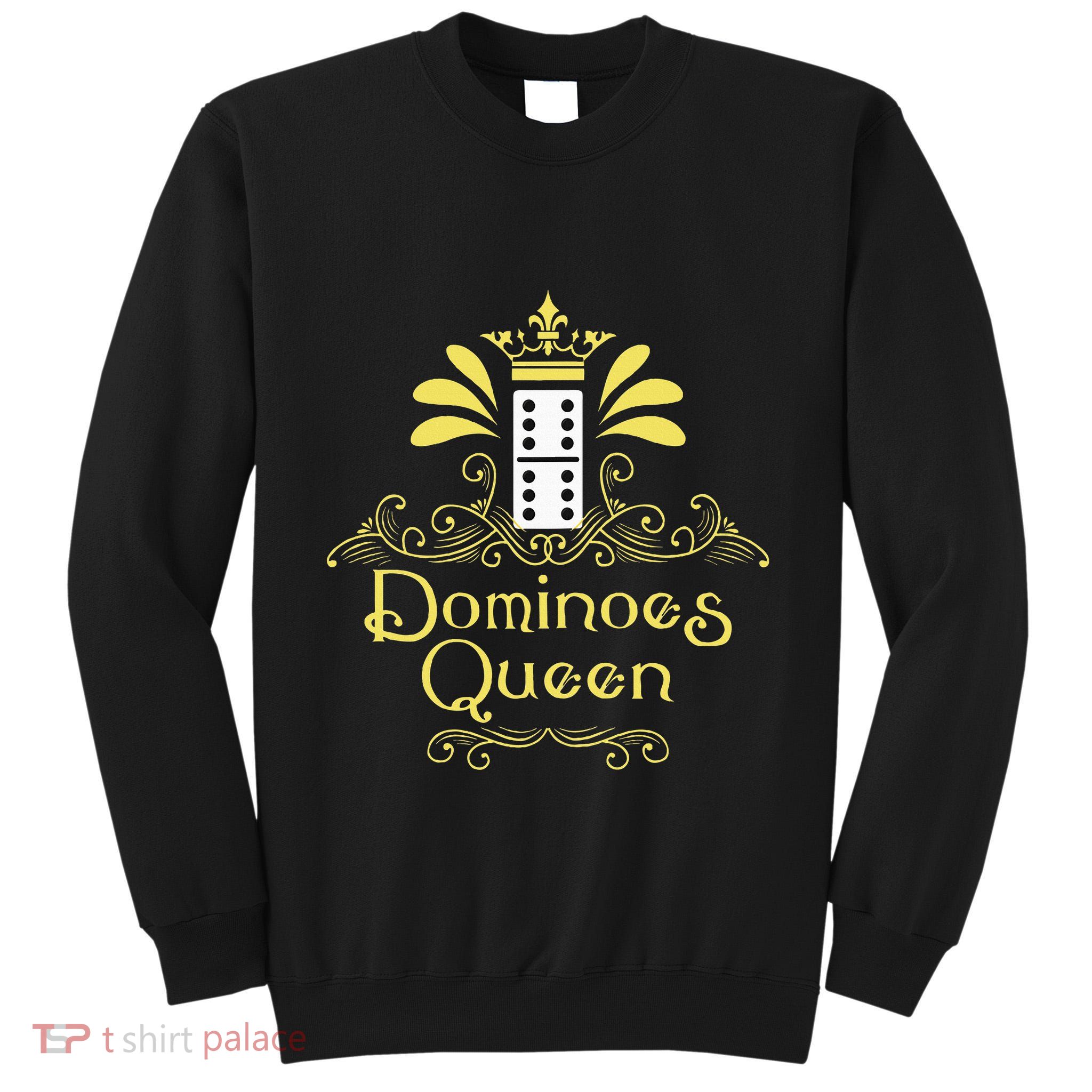 Dominoes Queen Domino Player Dominoes Lover Tile Game Tall Sweatshirt