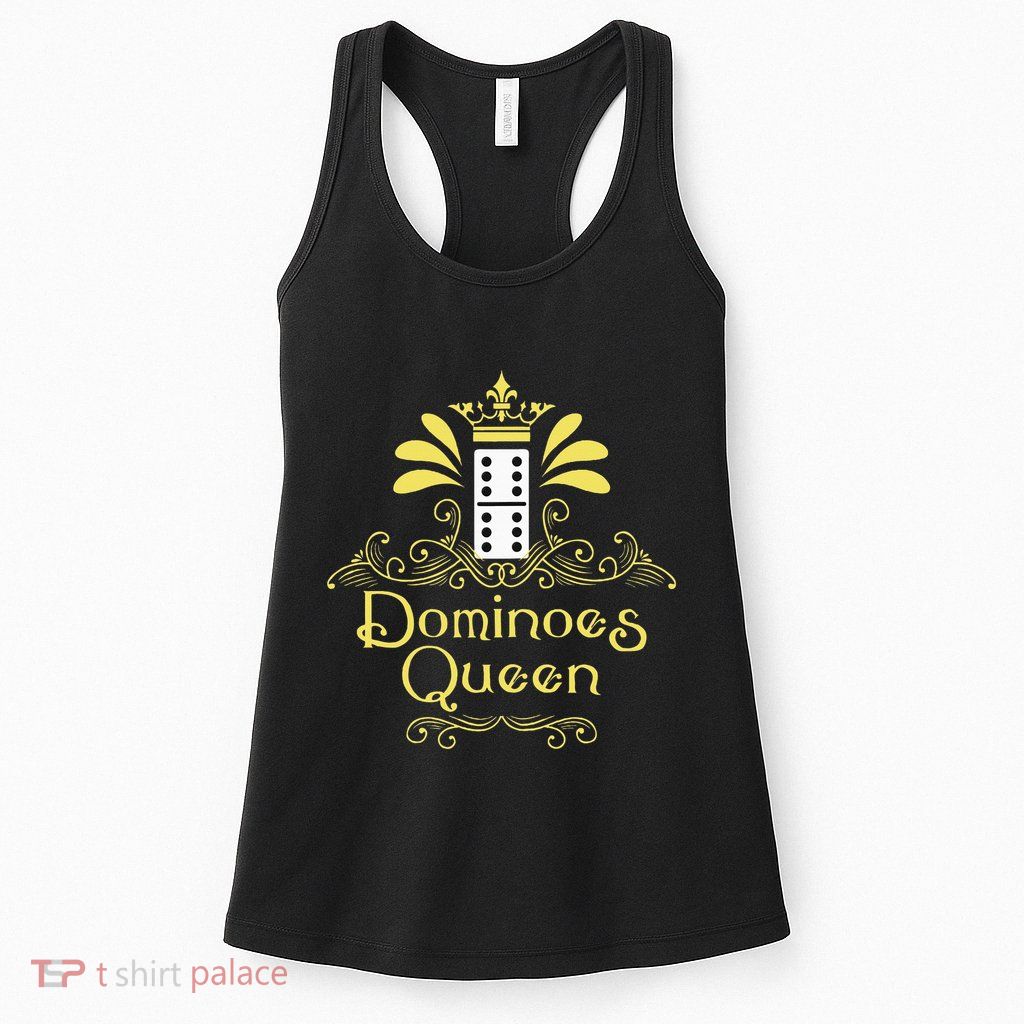Dominoes Queen Domino Player Dominoes Lover Tile Game Womens Tank Top