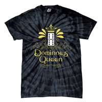 Dominoes Queen Domino Player Dominoes Lover Tile Game Tie-Dye T-Shirt