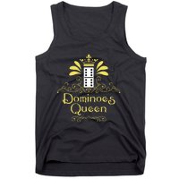 Dominoes Queen Domino Player Dominoes Lover Tile Game Tank Top