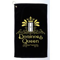 Dominoes Queen Domino Player Dominoes Lover Tile Game Golf Towel