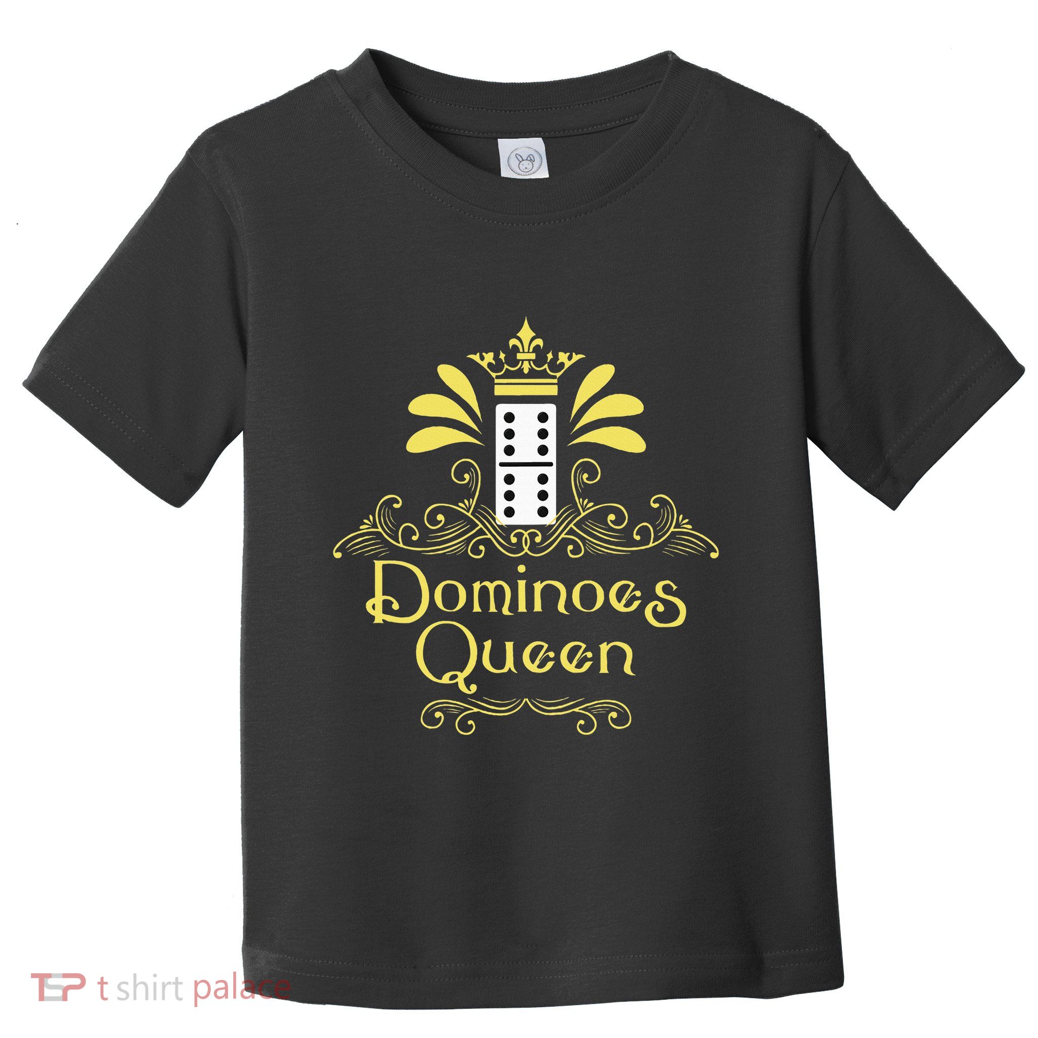 Dominoes Queen Domino Player Dominoes Lover Tile Game Toddler T-Shirt