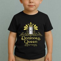Dominoes Queen Domino Player Dominoes Lover Tile Game Toddler T-Shirt