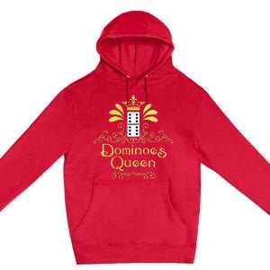 Dominoes Queen Domino Player Dominoes Lover Tile Game Premium Pullover Hoodie