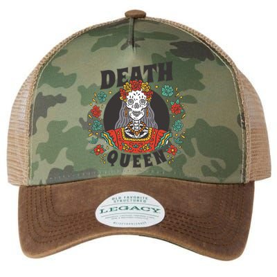 Death Queen Floral Legacy Tie Dye Trucker Hat