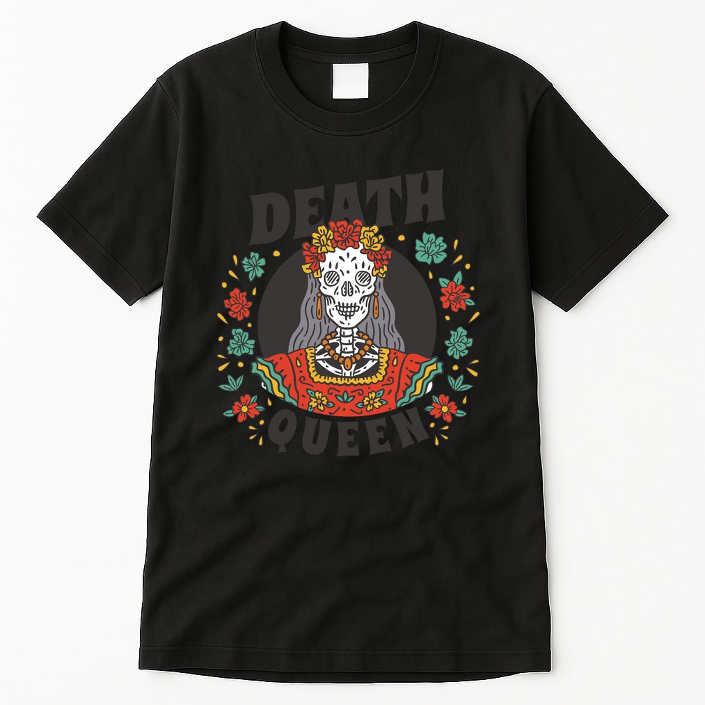 Death Queen Floral Tall T-Shirt