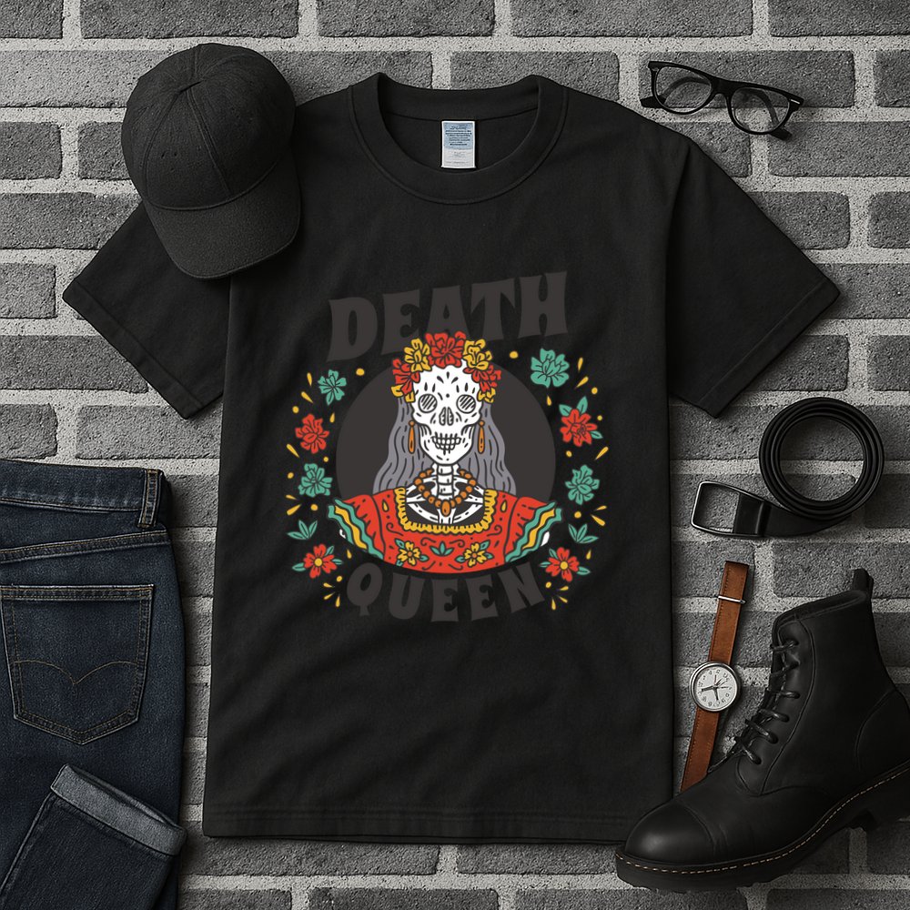 Death Queen Floral Tall T-Shirt