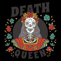 Death Queen Floral Tall T-Shirt