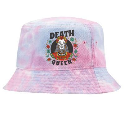 Death Queen Floral Tie-Dyed Bucket Hat