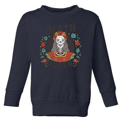 Death Queen Floral Toddler Sweatshirt