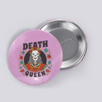 Death Queen Floral Button