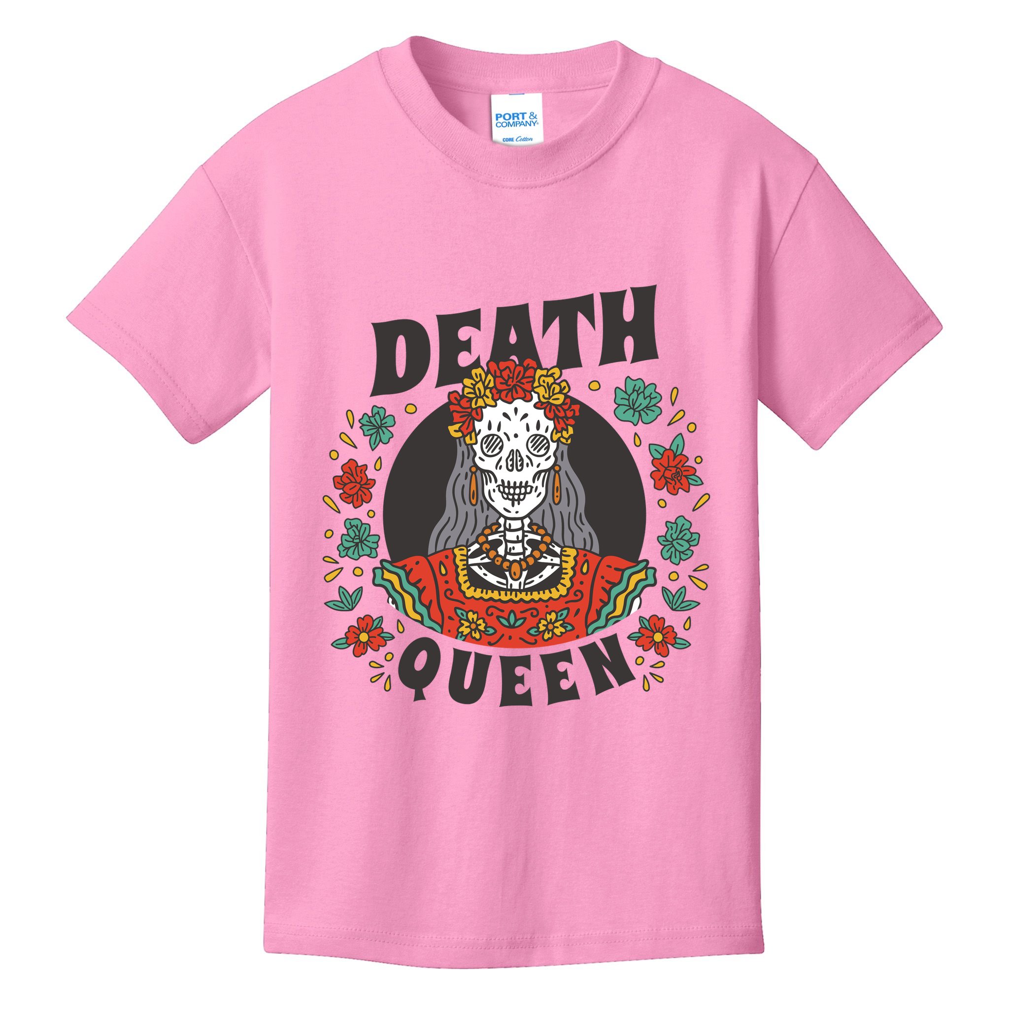 Death Queen Floral Kids T-Shirt