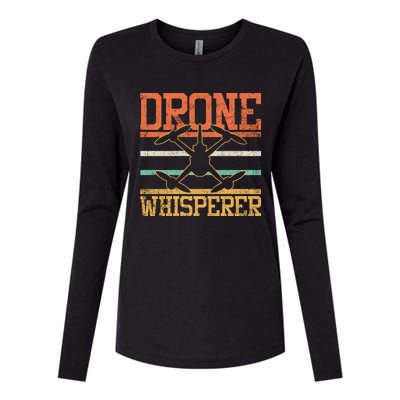 Drone Quadcopter Fpv Racing Rc Pilot Vintage Gift Womens Cotton Relaxed Long Sleeve T-Shirt