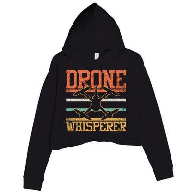 Drone Quadcopter Fpv Racing Rc Pilot Vintage Gift Crop Fleece Hoodie