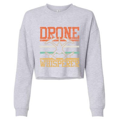 Drone Quadcopter Fpv Racing Rc Pilot Vintage Gift Cropped Pullover Crew