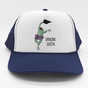 Dancing Queen Frog Ballet Dance Trucker Hat