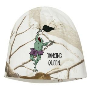 Dancing Queen Frog Ballet Dance Kati - Camo Knit Beanie