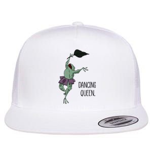 Dancing Queen Frog Ballet Dance Flat Bill Trucker Hat