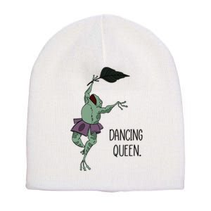 Dancing Queen Frog Ballet Dance Short Acrylic Beanie