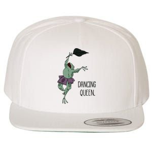 Dancing Queen Frog Ballet Dance Wool Snapback Cap