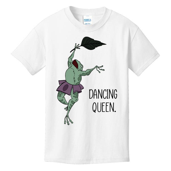 Dancing Queen Frog Ballet Dance Kids T-Shirt