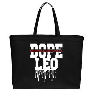 Dope Queen King Graphic Decor Leo Astrology Zodiac Cotton Canvas Jumbo Tote