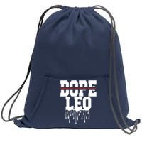 Dope Queen King Graphic Decor Leo Astrology Zodiac Sweatshirt Cinch Pack Bag