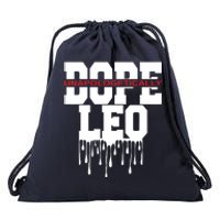 Dope Queen King Graphic Decor Leo Astrology Zodiac Drawstring Bag