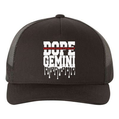 Dope Queen King Graphic Decor Gemini Astrology Zodiac Yupoong Adult 5-Panel Trucker Hat