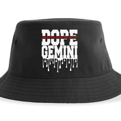 Dope Queen King Graphic Decor Gemini Astrology Zodiac Sustainable Bucket Hat