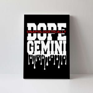 Dope Queen King Graphic Decor Gemini Astrology Zodiac Canvas