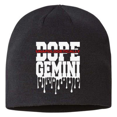 Dope Queen King Graphic Decor Gemini Astrology Zodiac Sustainable Beanie