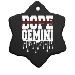 Dope Queen King Graphic Decor Gemini Astrology Zodiac Ceramic Star Ornament