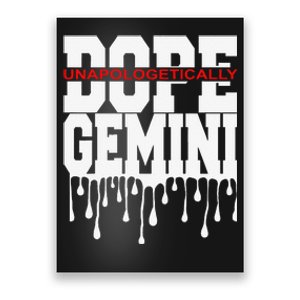 Dope Queen King Graphic Decor Gemini Astrology Zodiac Poster