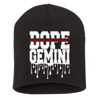 Dope Queen King Graphic Decor Gemini Astrology Zodiac Short Acrylic Beanie