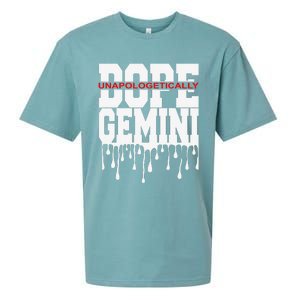 Dope Queen King Graphic Decor Gemini Astrology Zodiac Sueded Cloud Jersey T-Shirt