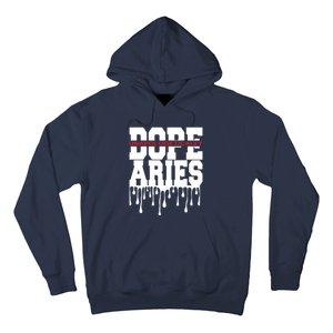 Dope Queen King Graphic Decor Aries Astrology Zodiac Hoodie