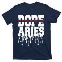 Dope Queen King Graphic Decor Aries Astrology Zodiac T-Shirt