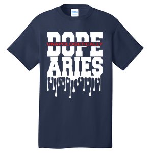 Dope Queen King Graphic Decor Aries Astrology Zodiac Tall T-Shirt