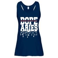 Dope Queen King Graphic Decor Aries Astrology Zodiac Ladies Essential Flowy Tank