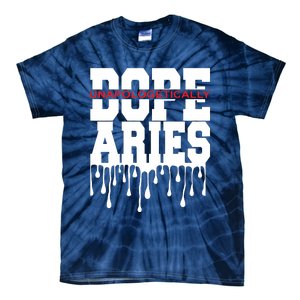 Dope Queen King Graphic Decor Aries Astrology Zodiac Tie-Dye T-Shirt