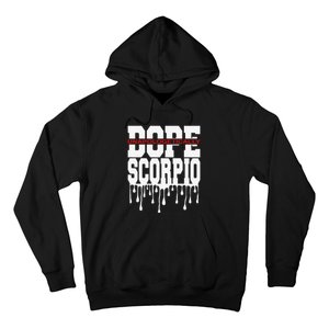 Dope Queen King Graphic Decor Scorpio Astrology Zodiac Hoodie