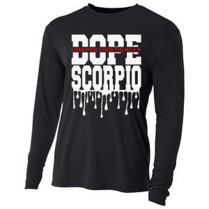 Dope Queen King Graphic Decor Scorpio Astrology Zodiac Cooling Performance Long Sleeve Crew