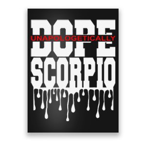 Dope Queen King Graphic Decor Scorpio Astrology Zodiac Poster