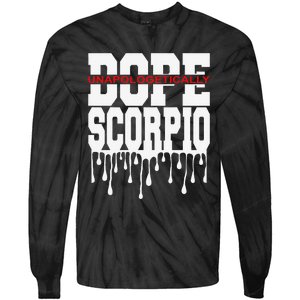 Dope Queen King Graphic Decor Scorpio Astrology Zodiac Tie-Dye Long Sleeve Shirt